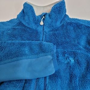 Mountain Hardwear Monkey Woman Fleece Jacket Womens Small Blue Excellnt Full Zip